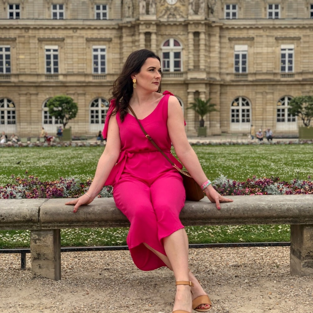 Pink Jumpsuit | Perfect light material for summer